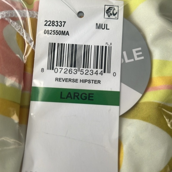 NWT Becca, by Rebecca, virtue whirlpool Adela, reversible, hipster, swim bottoms - Picture 4 of 4